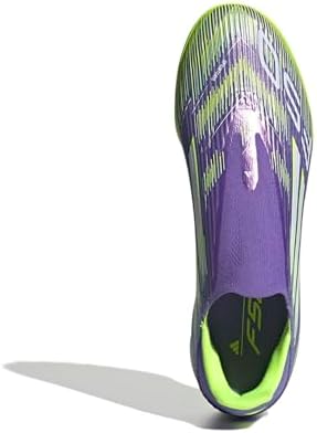 adidas Tênis unissex adulto F50 League Laceless Turf, Roxo/branco